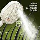 GlowMist - Escova de Névoa Hidratante Que Transforma Cabelo Seco e Com Frizz em Fios de Seda Enquanto Você Penteia
